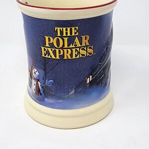 The Polar Express BELIEVE 3D Raised Ceramic‎ Hot Chocolate Coffee Mug  EUC